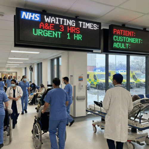 NHS Waiting List Falls Amid Record Winter Demand and Rising A&E Pressures